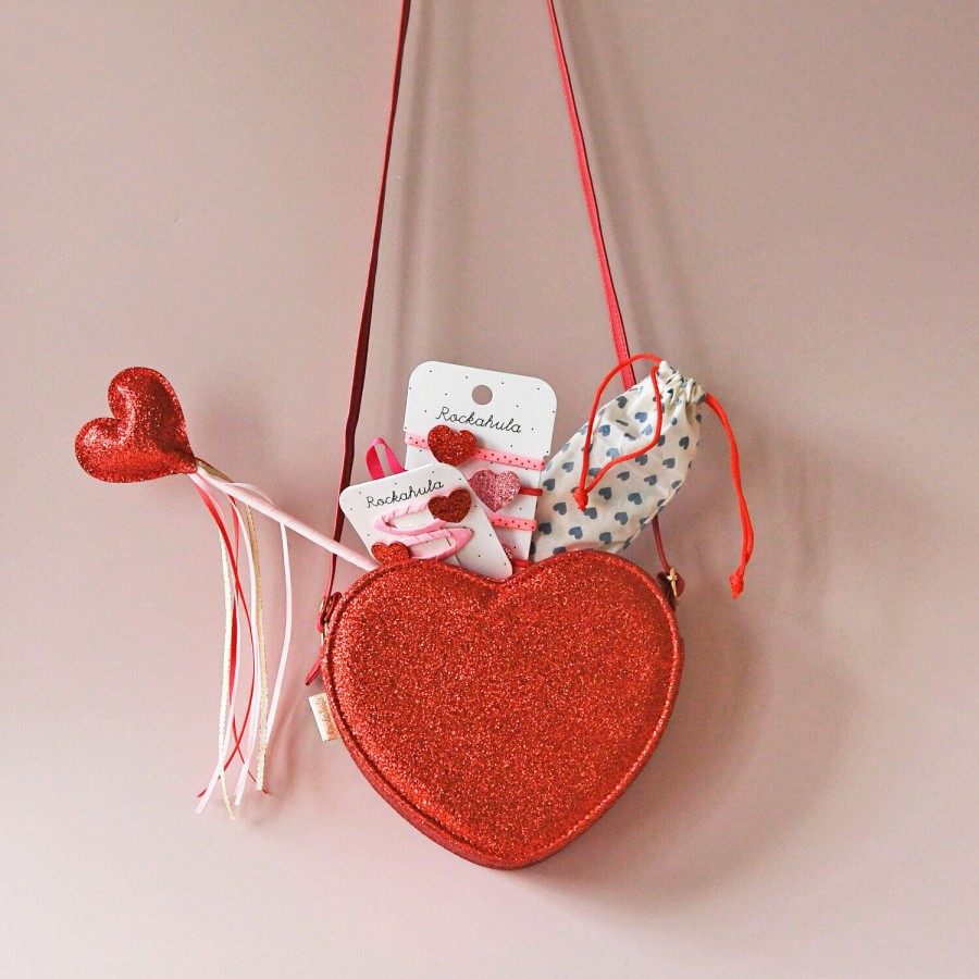 Gumki do włosów Love Heart Glitter / Rockahula Kids