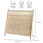 Stojak na Książki Recycled Solid Beige / 3 Sprouts