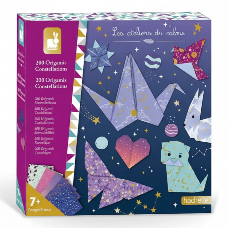 Zestaw kreatywny do tworzenia origami Konstelacje 200szt. 7+ / Janod