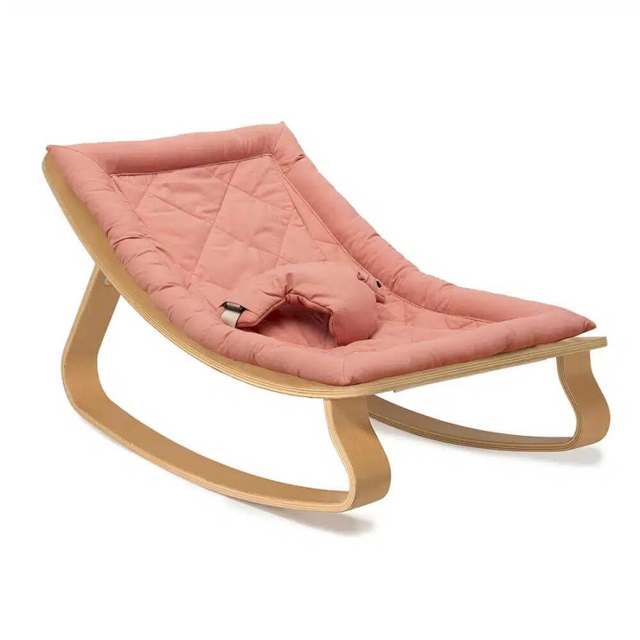 Leżaczek Levo buk Organic Bois de Rose / Charlie Crane