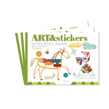 Zeszyt - kolorowanka - wyklejanka do kreatywnej zabawy, Art&Stickers / Londji