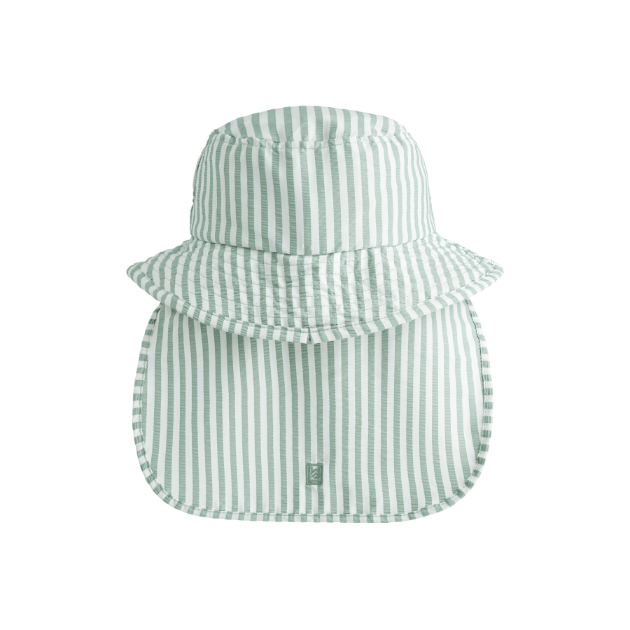 Letni kapelusz Damona - stripe peppermint, crisp white / Liewood