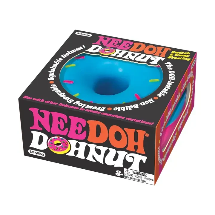 Sensoryczny gniotek z dziurką: Donuts NeeDoh / Schylling