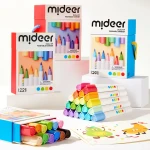 Zmywalne markery z podwójną końcówką (24 kolory) / Mideer