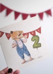 Kartka na roczek z balonem / Hi Little x Koko Carboards