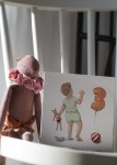 Kartka na trzecie urodziny - Chłopiec z sarenką / Hi Little x Maridolls