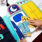 Montessori miękka książka aktywizująca - Mój Dzień / OMY