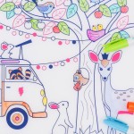 Zestaw do kolorowania z silikonową matą - Dream Van / Super Petit