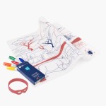 Zestaw do kolorowania z silikonową matą - Savanna / Super Petit