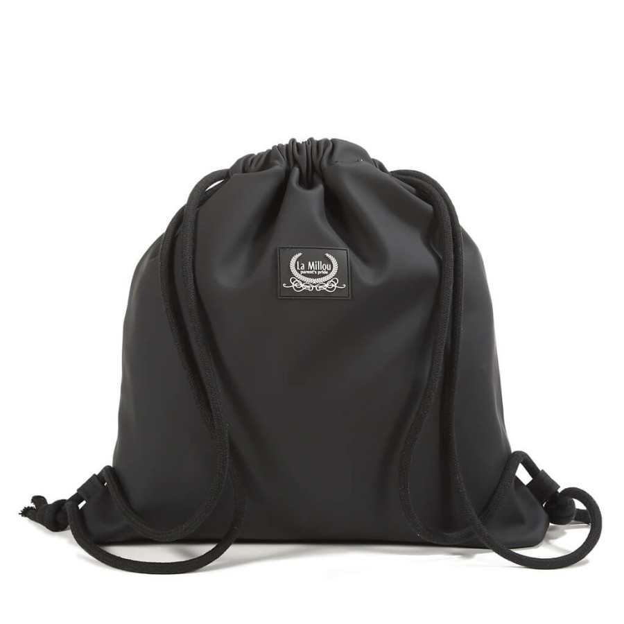 Plecak worek gumowy BLACK / La Millou