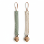 Zawieszka materiałowa 2-pack - Olive & Shifting Sand / Mushie