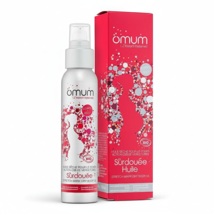 Suchy olejek do ciała zapobiegający rozstępom, dla kobiet w ciąży i karmiących, Cosmebio, 100 ml / Omum