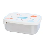 Lunchbox ze stali nierdzewnej z wyjmowanymi przegródkami - Meowtiful Cats / The cotton cloud