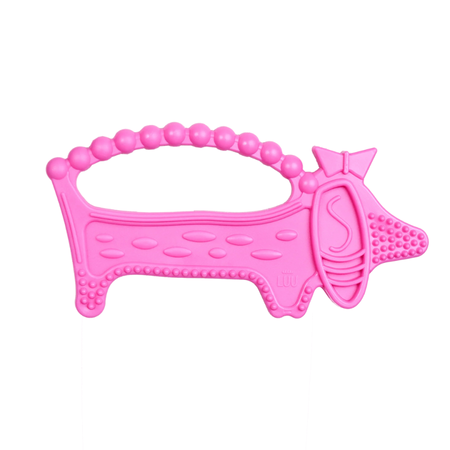 Gryzak Luuie The Dog Pink / LUU kids