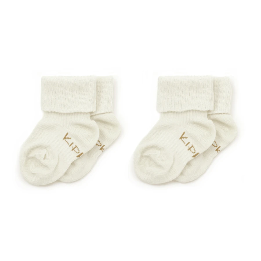 Skarpetki niemowlęce Stay-on-Socks, Off White / KipKep