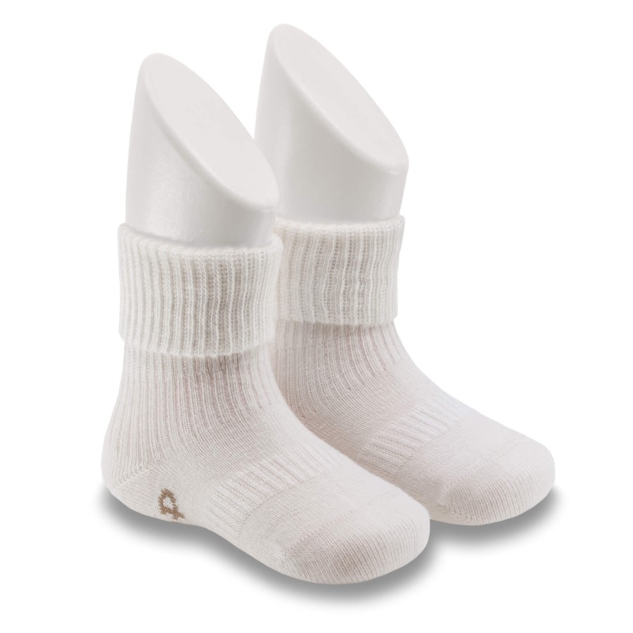 Skarpetki niemowlęce Stay-on-Socks, Off White / KipKep
