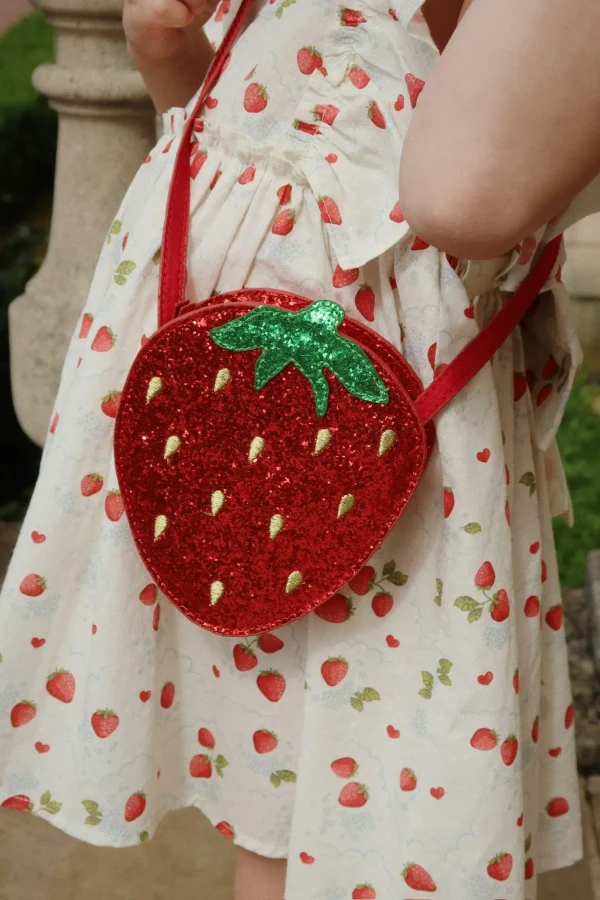 Torebka dziecięca Tut strawberry - barbados cherry / Konges slojd