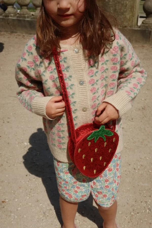 Torebka dziecięca Tut strawberry - barbados cherry / Konges slojd