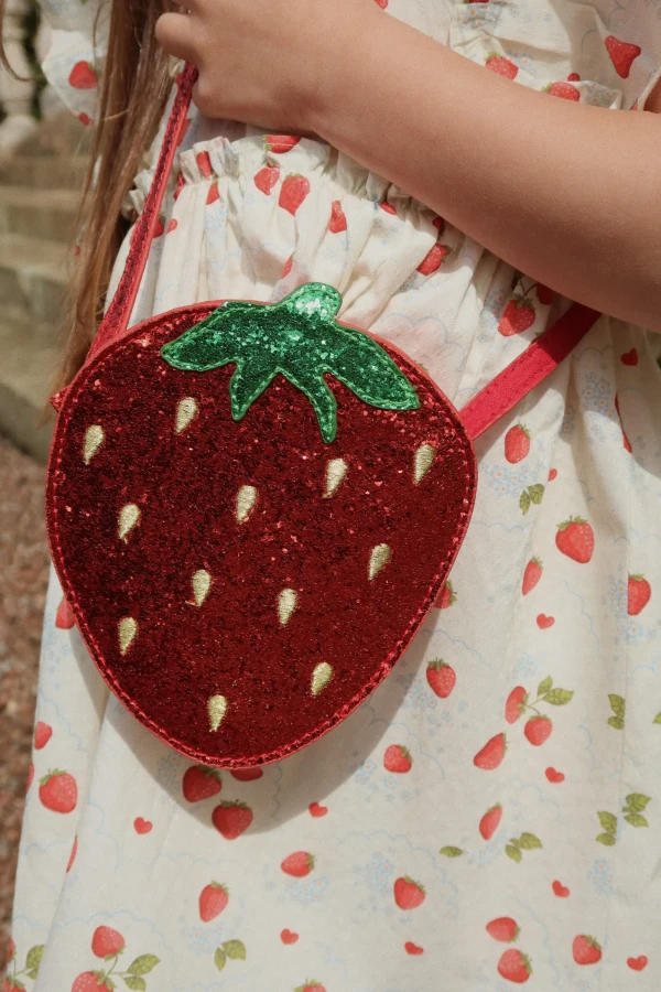 Torebka dziecięca Tut strawberry - barbados cherry / Konges slojd