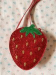 Torebka dziecięca Tut strawberry - barbados cherry / Konges slojd