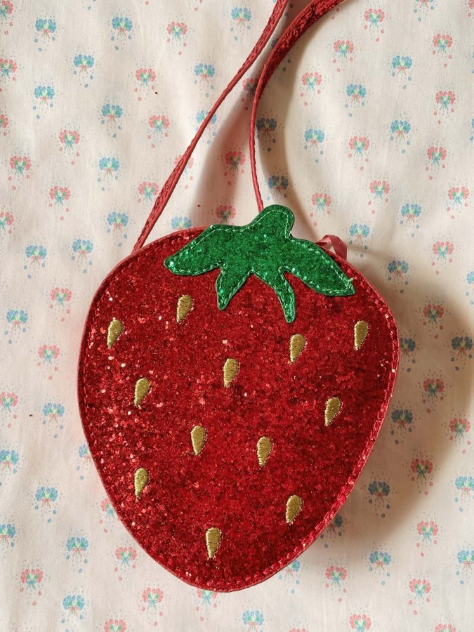 Torebka dziecięca Tut strawberry - barbados cherry / Konges slojd