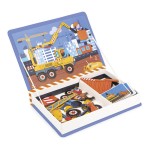Magnetyczna układanka Plac budowy Magnetibook  / Janod