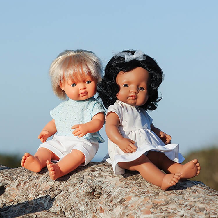 Lalka chłopiec Europejczyk Jasny Blond My Friends & Me, 38cm / Miniland Doll