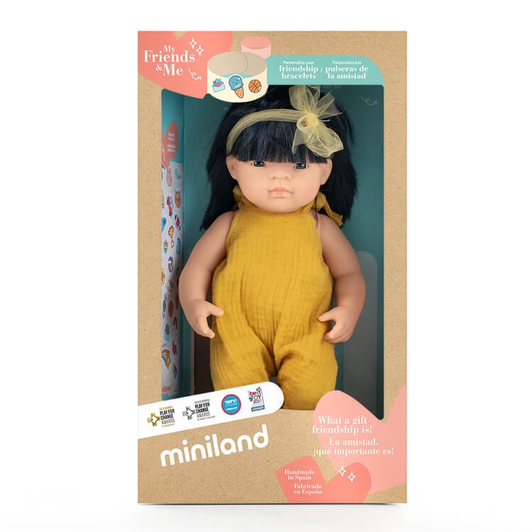 Lalka dziewczynka Azjatka My Friends & Me, 38cm / Miniland Doll