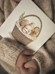 Kartka okolicznościowa na Wielkanoc - EASTER BUNNY / Hi Little