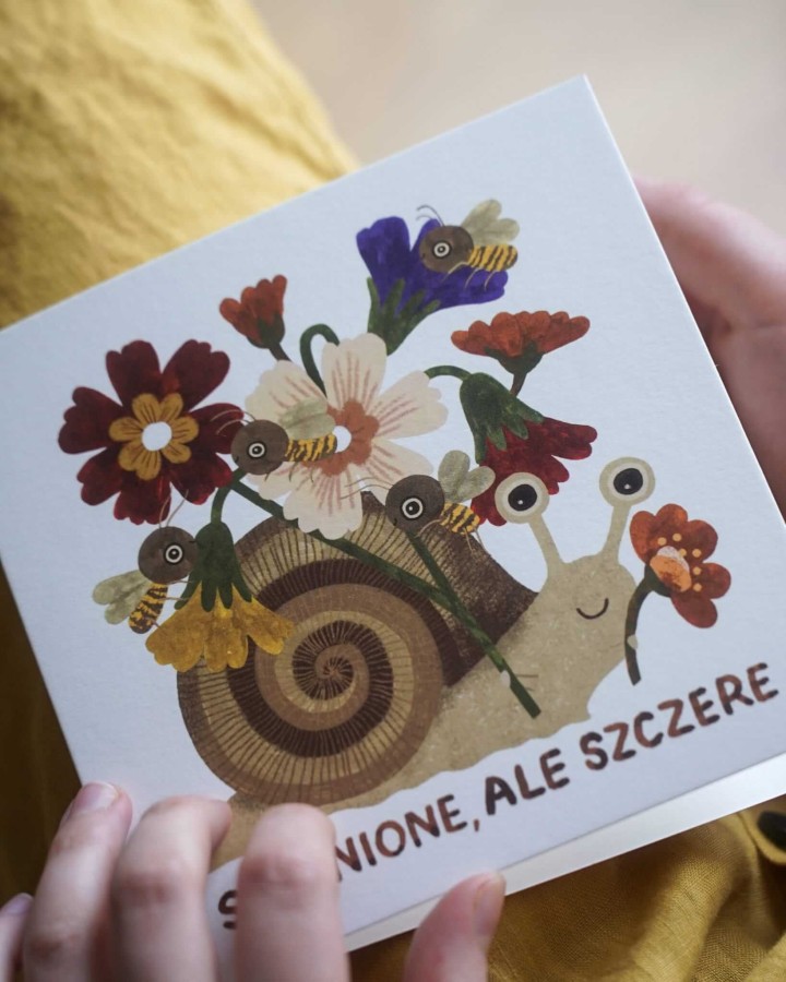 Kartka okolicznościowa na urodziny i imieniny - SPÓŹNIONE, ALE SZCZERE / Hi Little