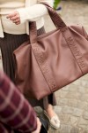 Torba Mommy Bag Signature Vegan Leather Dark Brown / Childhome
