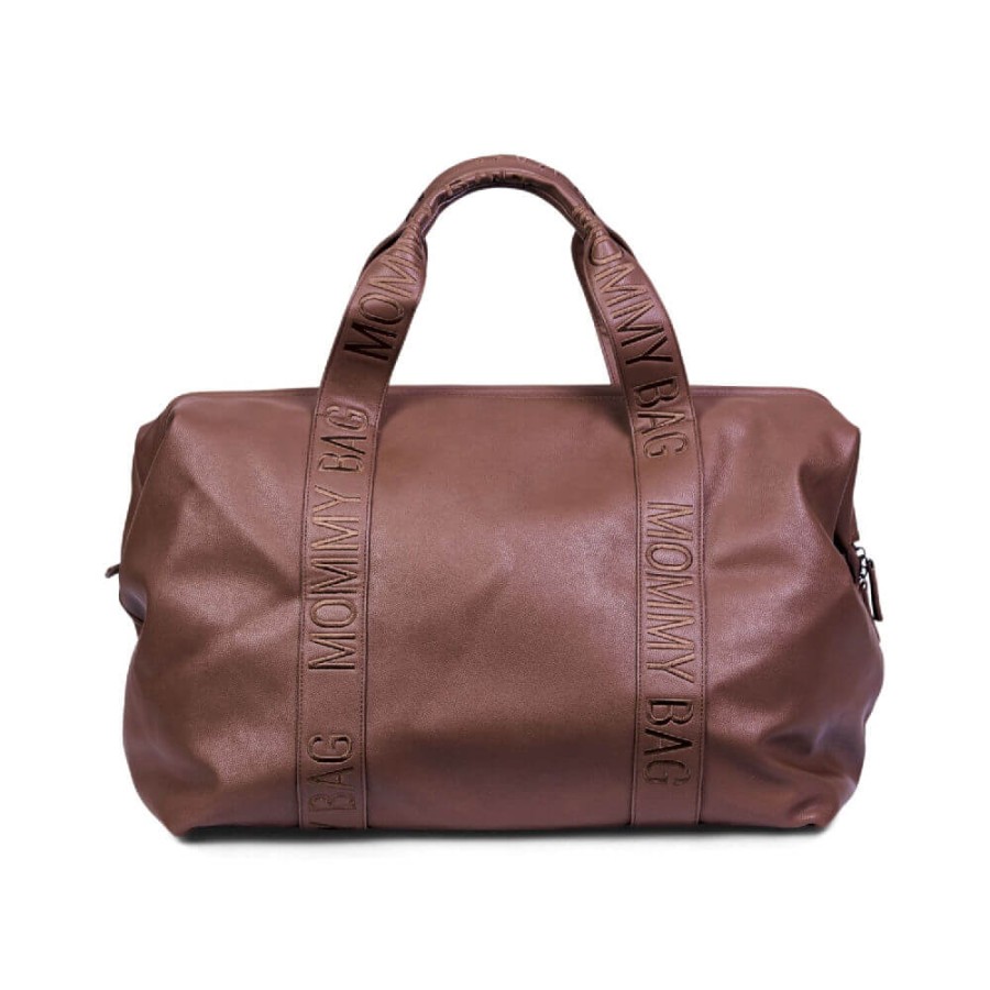 Torba Mommy Bag Signature Vegan Leather Dark Brown / Childhome
