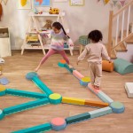 USZKODZONE OPAKOWANIE: Balance & Hop Beams – belki sensoryczne / B.Toys