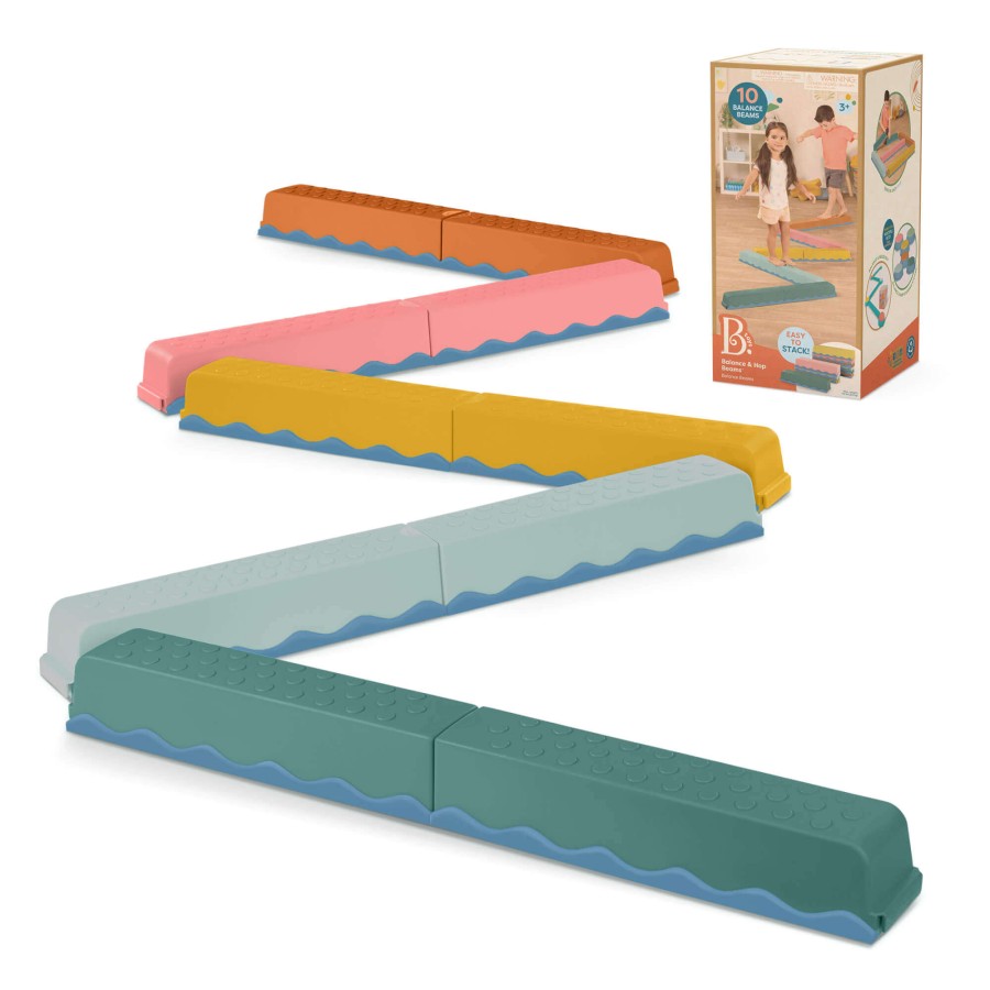 USZKODZONE OPAKOWANIE: Balance & Hop Beams – belki sensoryczne / B.Toys