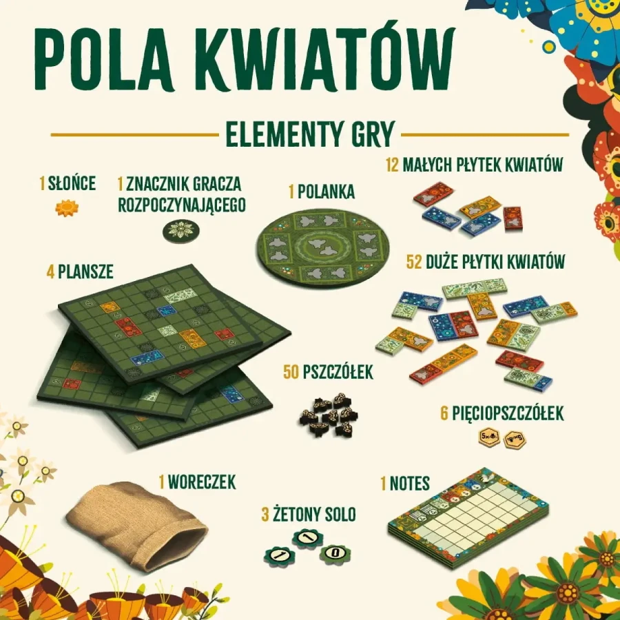 Pola kwiatów - Gra Planszowa / Wydawnictwo Nasza Księgarnia