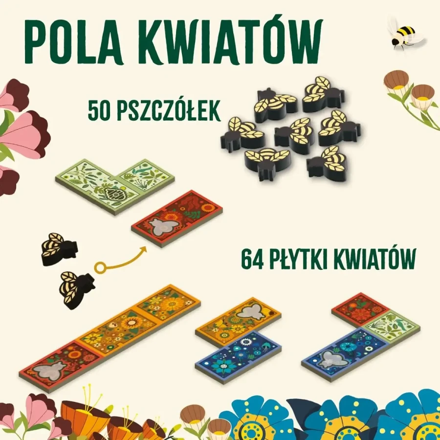 Pola kwiatów - Gra Planszowa / Wydawnictwo Nasza Księgarnia