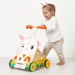 Wielofunkcyjny pchacz edukacyjny Farma 12 m+ / Janod