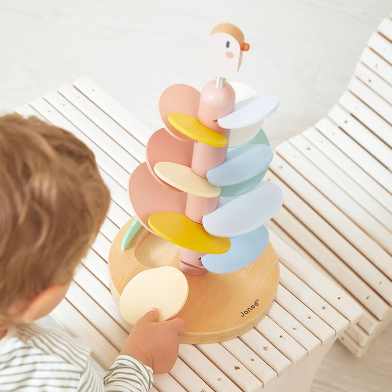 Drewniany kulodrom Ptaszek Sweet Cocoon 3+ / Janod
