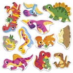 Multizestaw kreatywny 2-latka My arts & crafts Grube naklejki wielorazowe Dinozaury 2+ / Janod