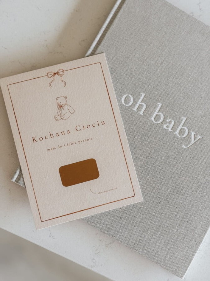 Kartka zdrapka – Czy zostaniesz moją Chrzestną? / Mommy Planner
