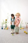 Plecak mini kwadratowy Little Gang Light khaki / Lassig
