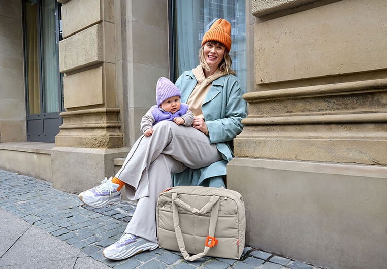 Torba dla mam z akcesoriami Everyday beige / Lassig Green Label