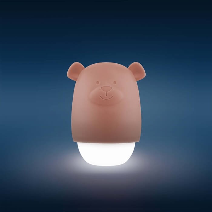 Lampka nocna dla dzieci do kontaktu BENNY Brown / Zazu