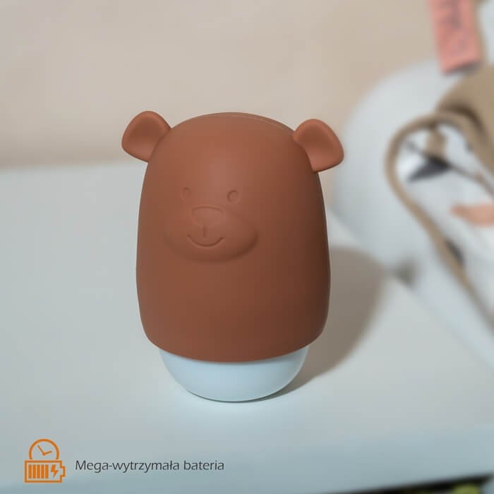 Lampka nocna dla dzieci do kontaktu BENNY Brown / Zazu
