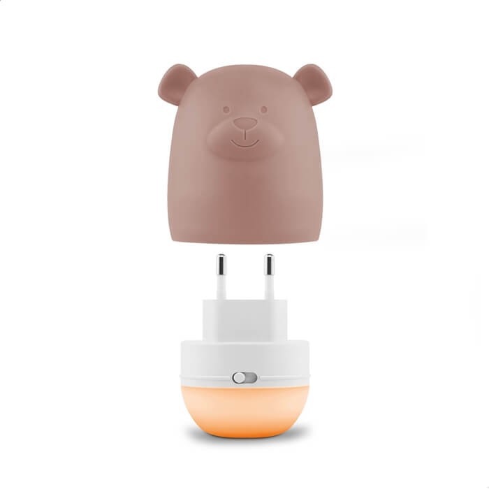Lampka nocna dla dzieci do kontaktu BENNY Brown / Zazu
