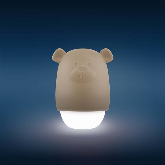 Lampka nocna dla dzieci do kontaktu BENNY Taupe / Zazu