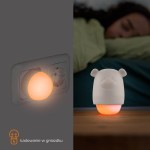 Lampka nocna dla dzieci do kontaktu BENNY Taupe / Zazu