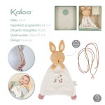 Zestaw prezentowy 2w1 Króliczek (komforter + naszyjnik dzwoneczek ciążowy Bola) Petites Chansons / Kaloo