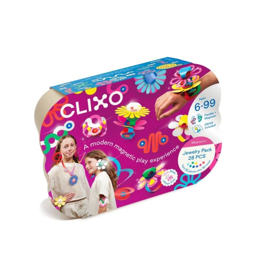 Układanka magnetyczna CLIXO Zestaw do tworzenia biżuterii, 28 elementów / CLIXO