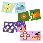 Puzzle duo łączenie liczb / Djeco